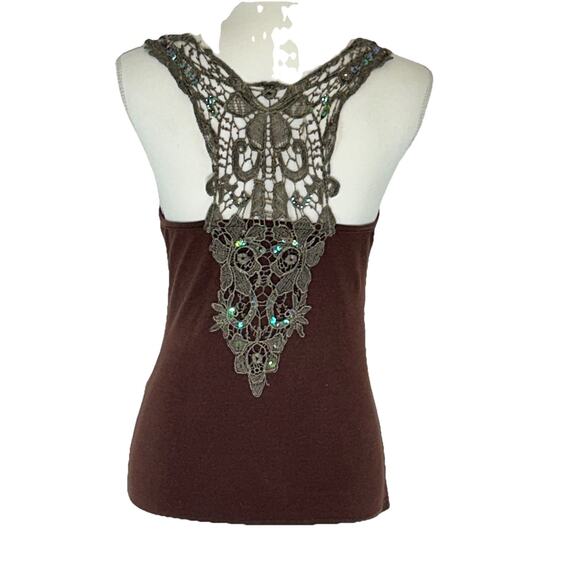 Vintage Tank Disco Boho Fairy Core Indie Punk Racer Back Tank By Fun House - Picture 3 of 8